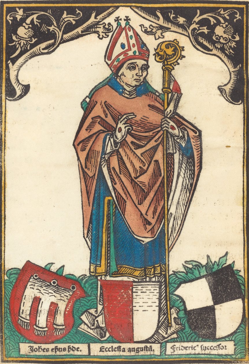 Augsburg három címeres püspöke, kb. 1485. alkotó: Unbekannt