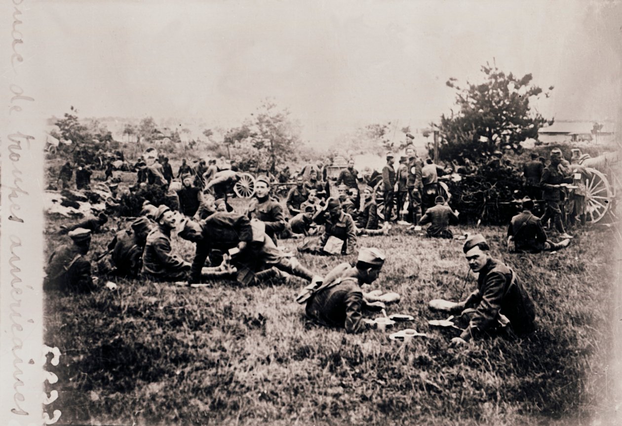 Amerikai csapatok bivakja, 1914-c1918 alkotó: Unbekannt