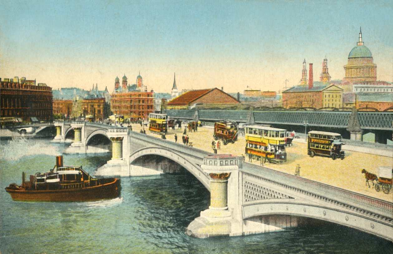 Blackfriars Bridge, London, 1910. alkotó: Unbekannt