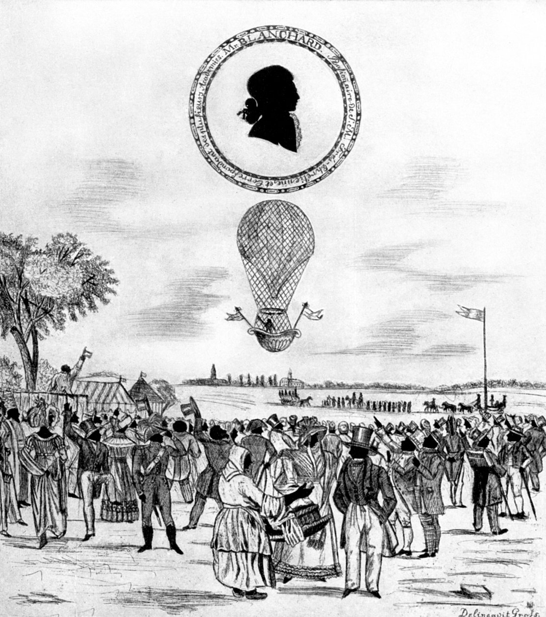 Blanchards léggömb, 1790-1912 alkotó: Unbekannt