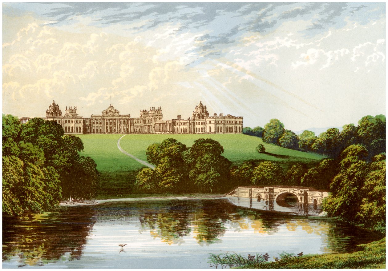 Blenheim-palota, Oxfordshire, Marlborough herceg otthona, 1880 alkotó: Unbekannt