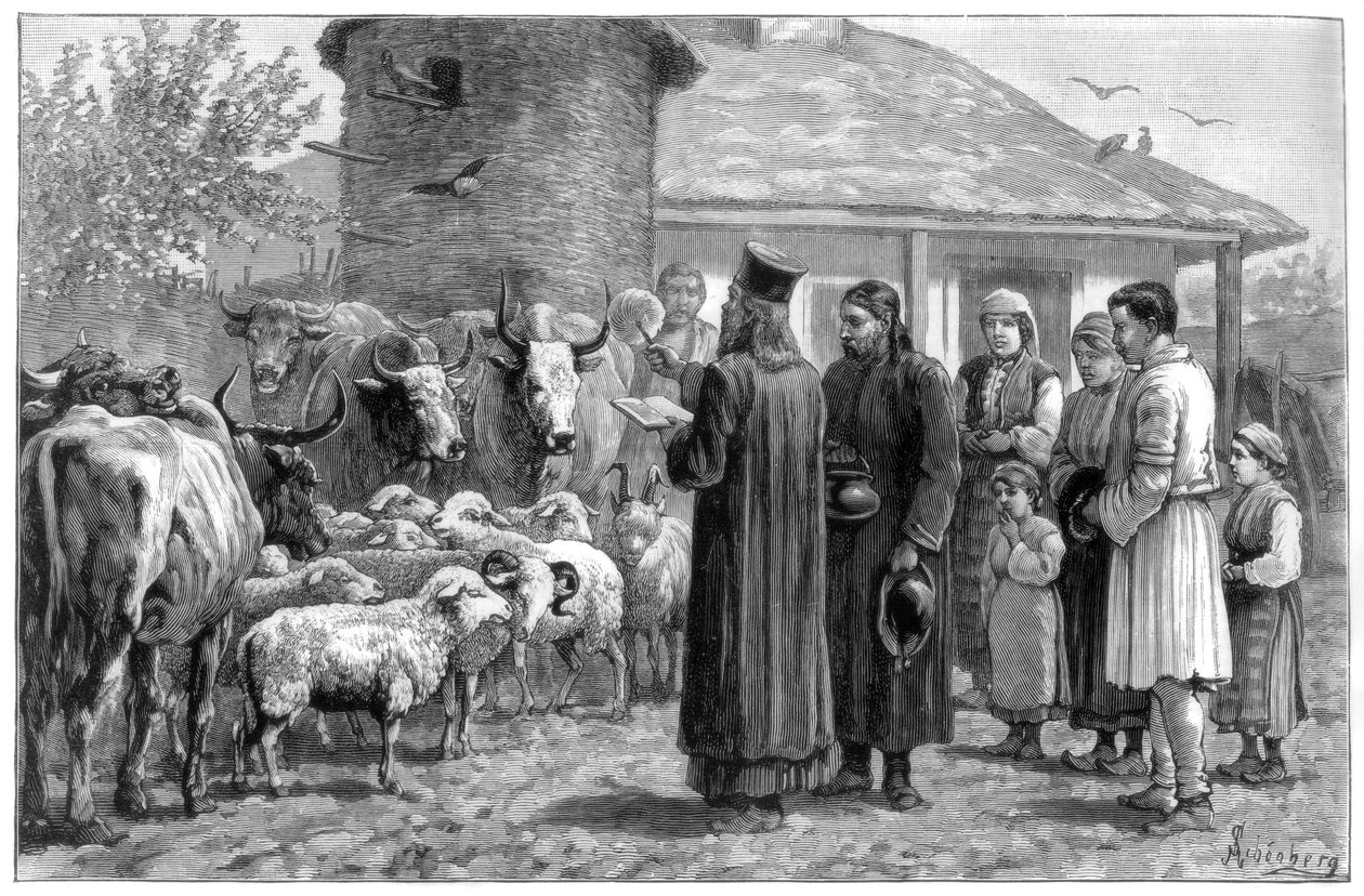 Háziállatok áldása, Bulgária, 1887 alkotó: Unbekannt
