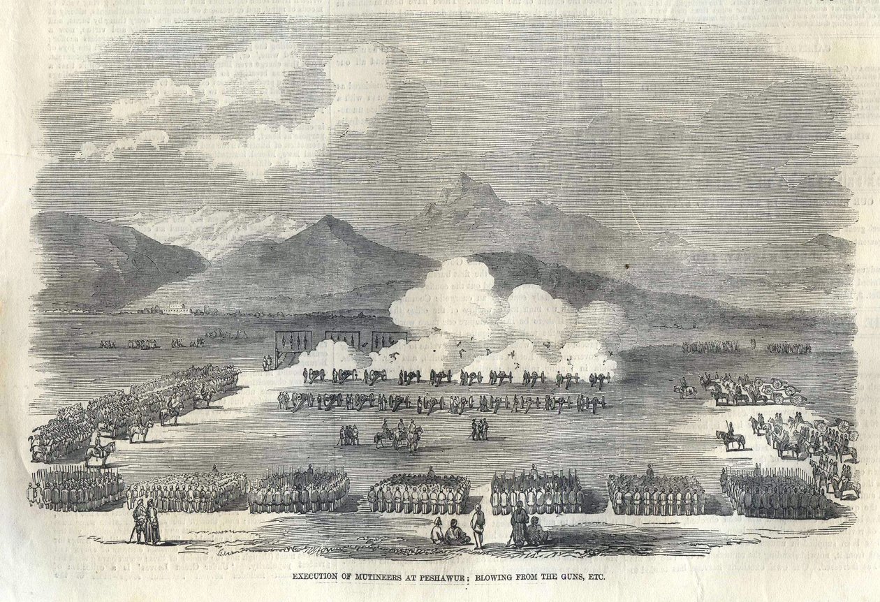 Fegyverfújás Brit-Indiában, 1857 alkotó: Unbekannt