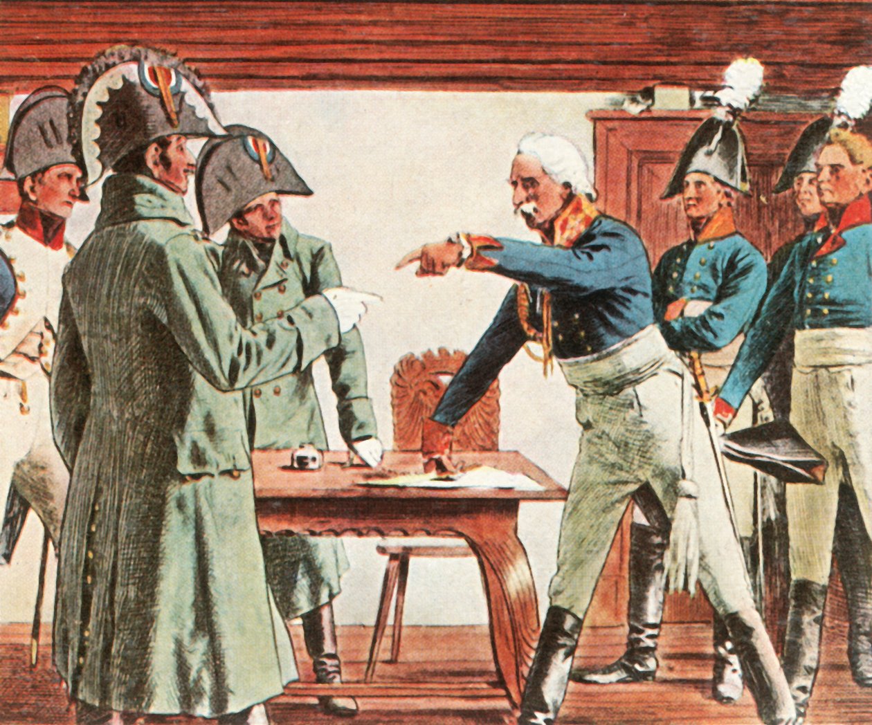 Blücher megadja magát Ratkau közelében, 1806. november 7-én, 1936. alkotó: Unbekannt