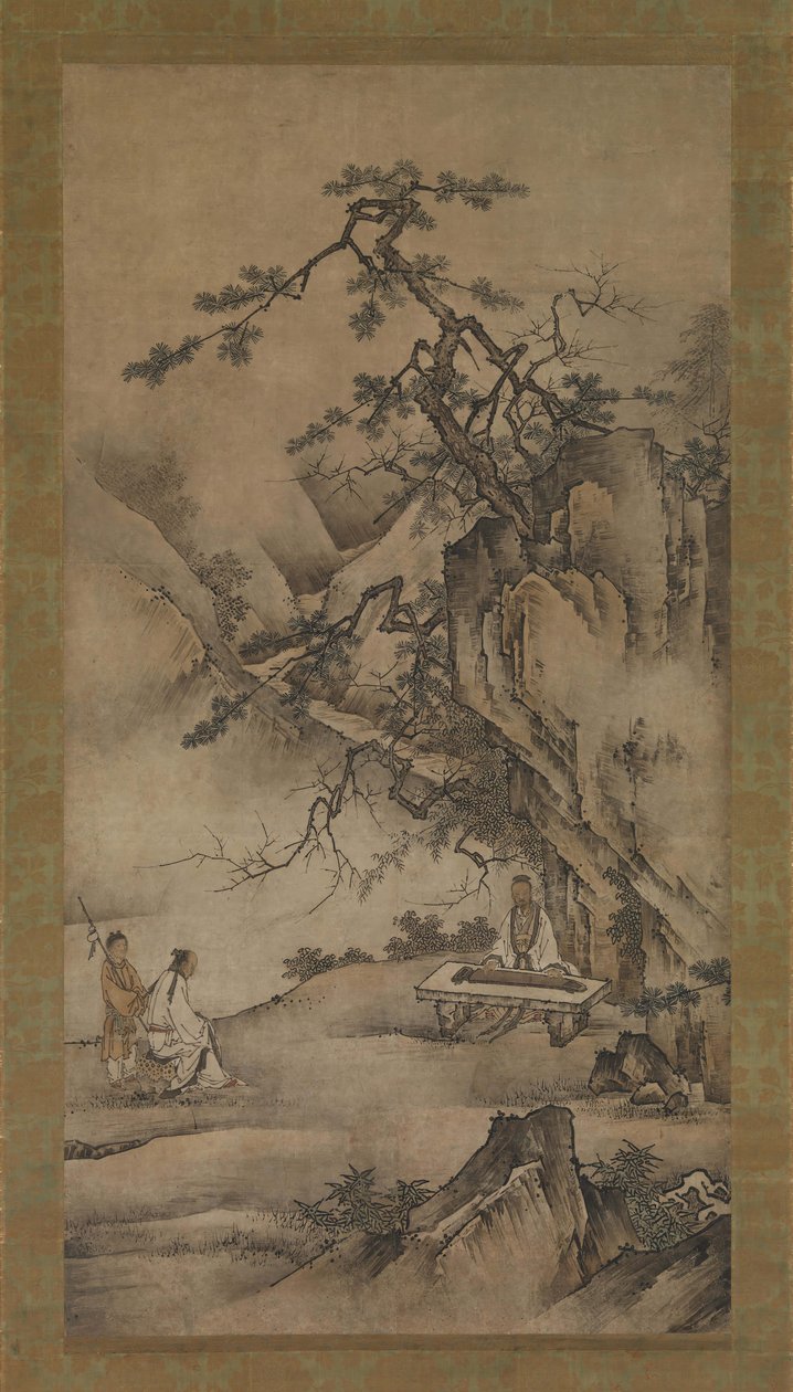 Bo Ya Plays the Qin as Zhong Ziqi Listens, 1530s.  alkotó: Unbekannt