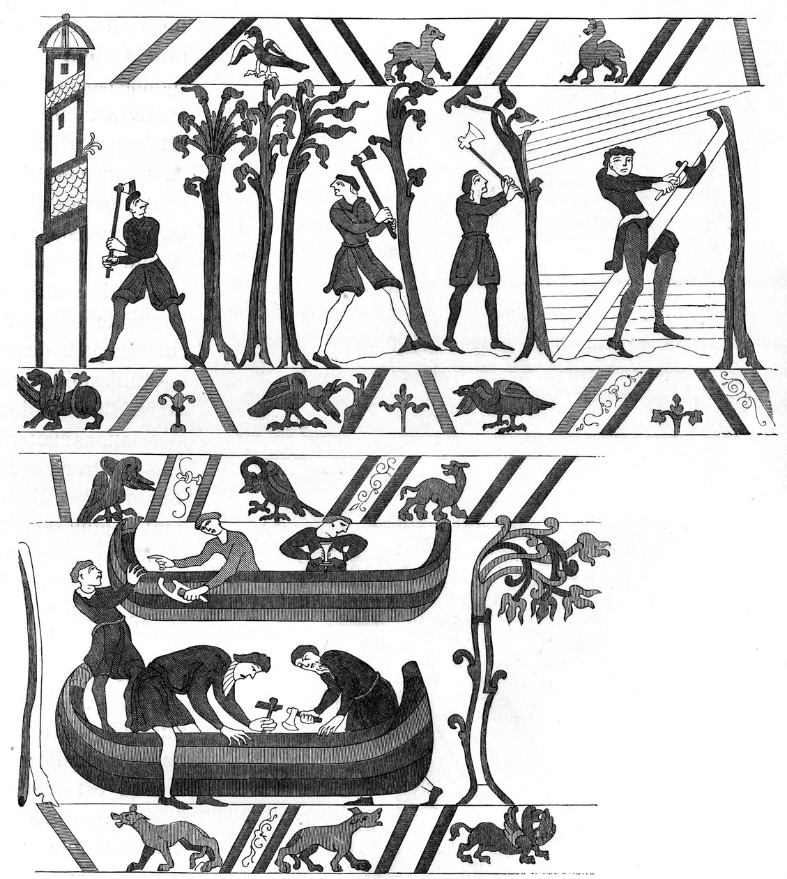 Csónak- és hajóácsok, 1849. XI. század vége, 12. század vége alkotó: Unbekannt