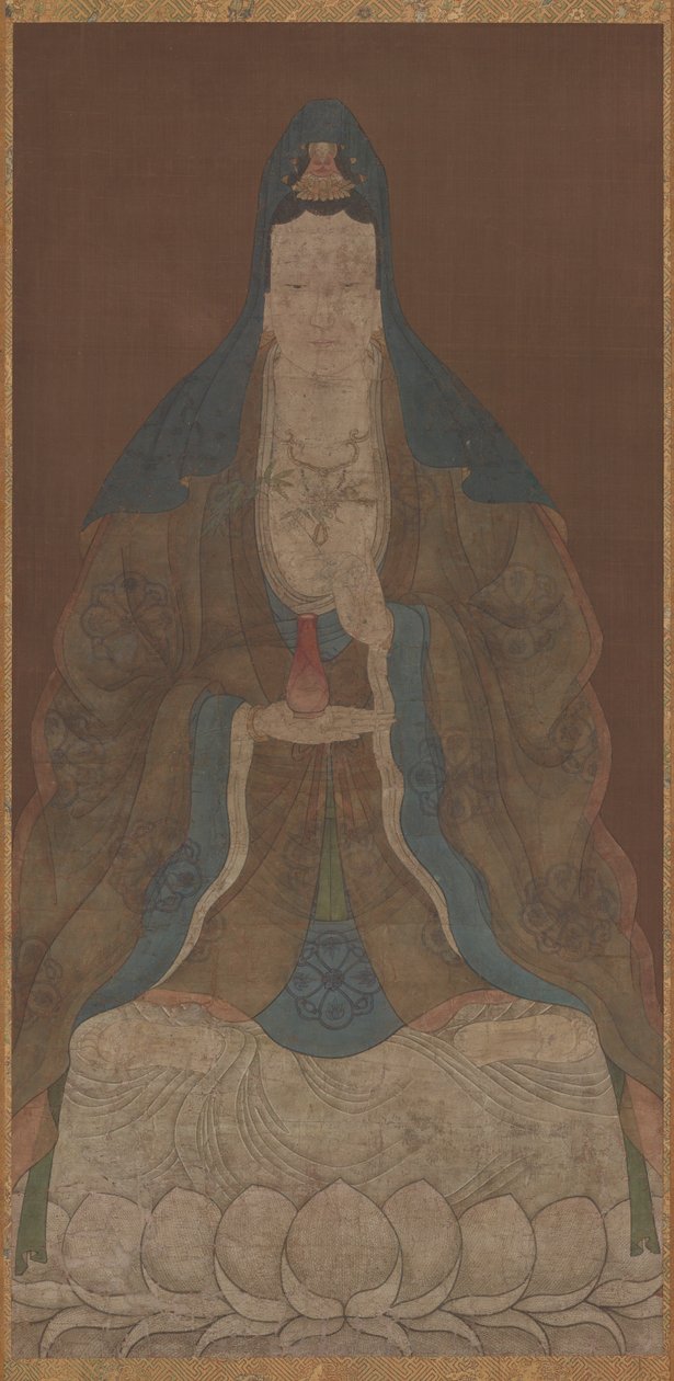 Bodhiszattva Avalokiteshvara Guanyin vázával és fűzfagallyal, Ming-dinasztia, 1368-1644. alkotó: Unbekannt