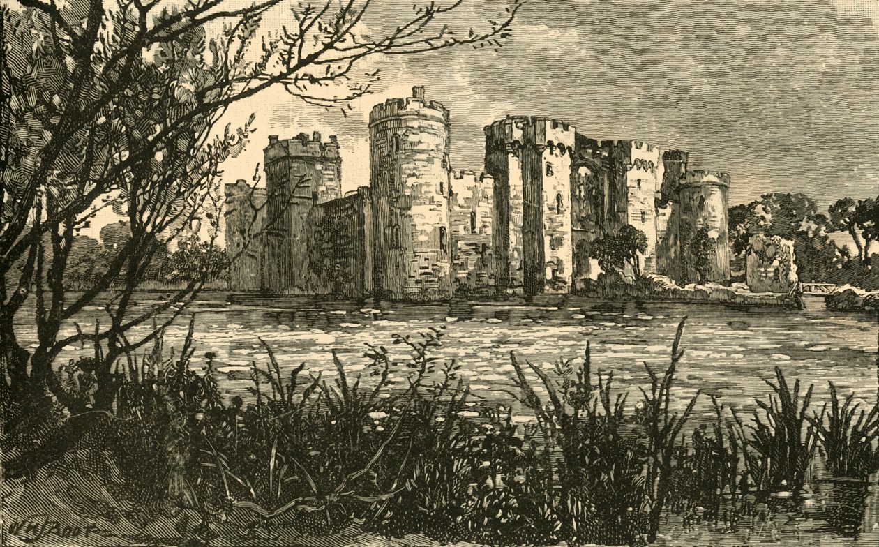Bodiam vára, 1898. alkotó: Unbekannt