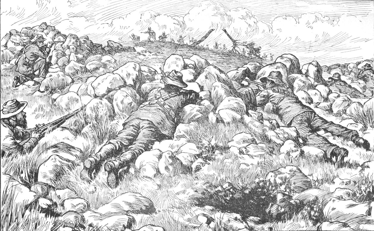 Búr éleslövészek Ladysmith közelében, 1902 alkotó: Unbekannt