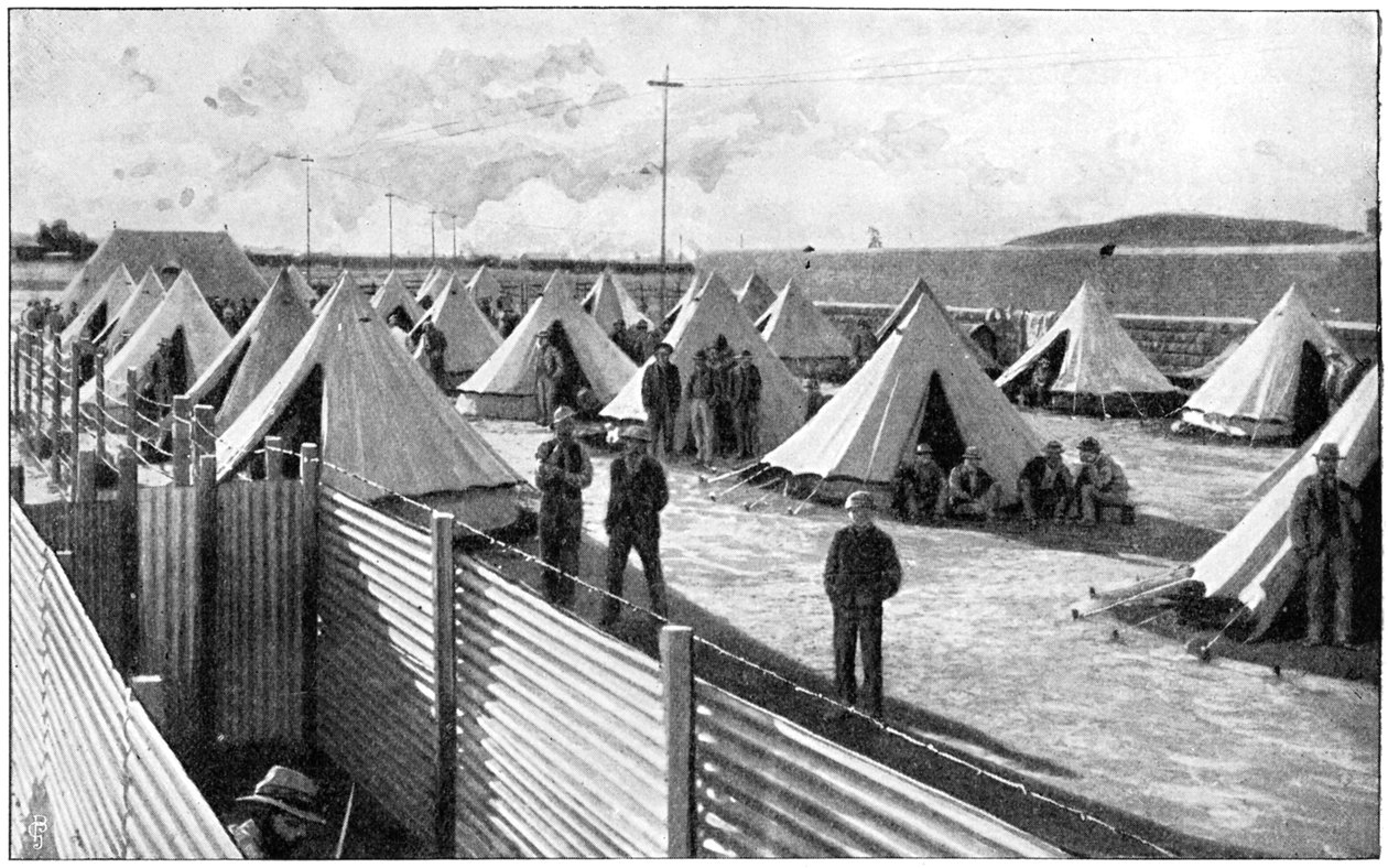 Búr foglyok egy bloemfonteini táborban, 2. búr háború, 1899-1902 alkotó: Unbekannt