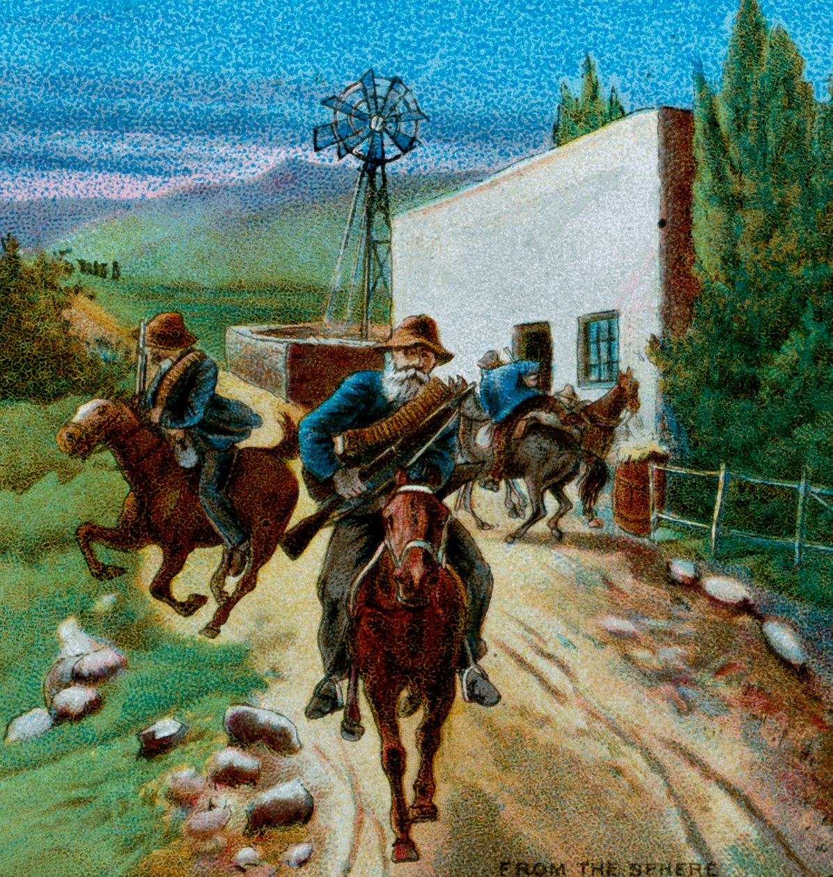 Búrok visszavonulva egy parasztházból, 1900 alkotó: Unbekannt