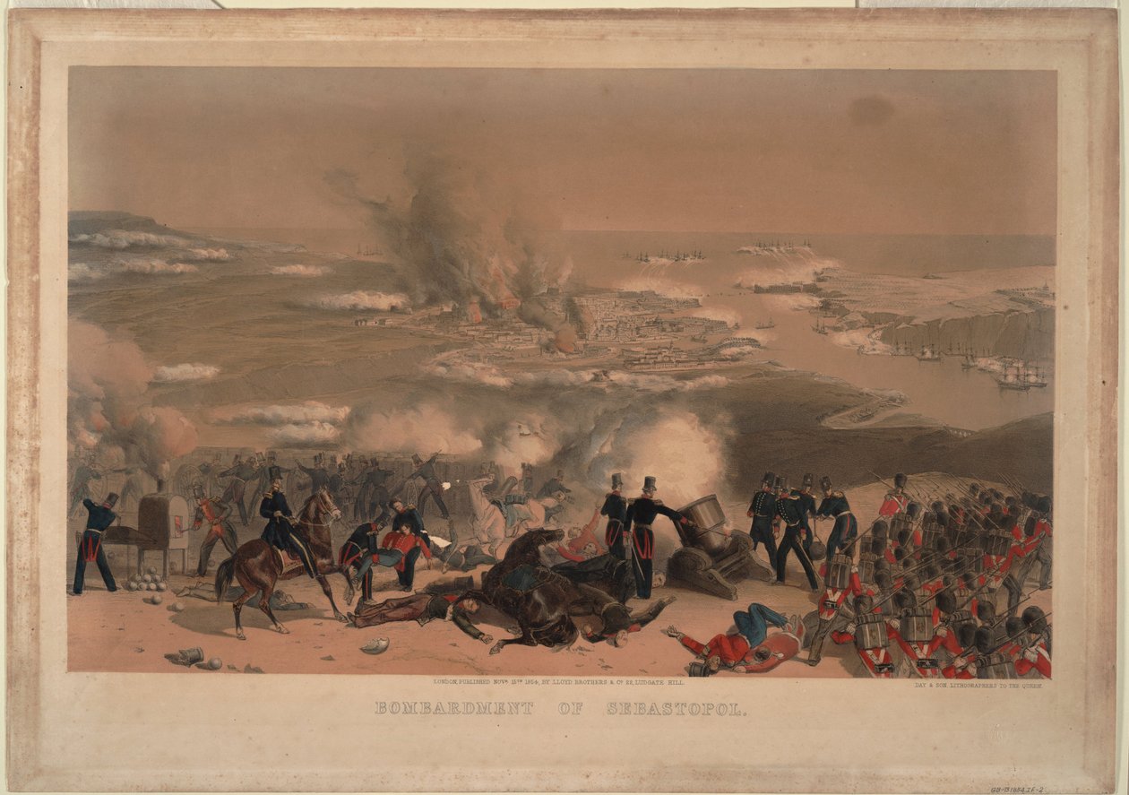 Szevasztopol bombázása, 1854 alkotó: Unbekannt
