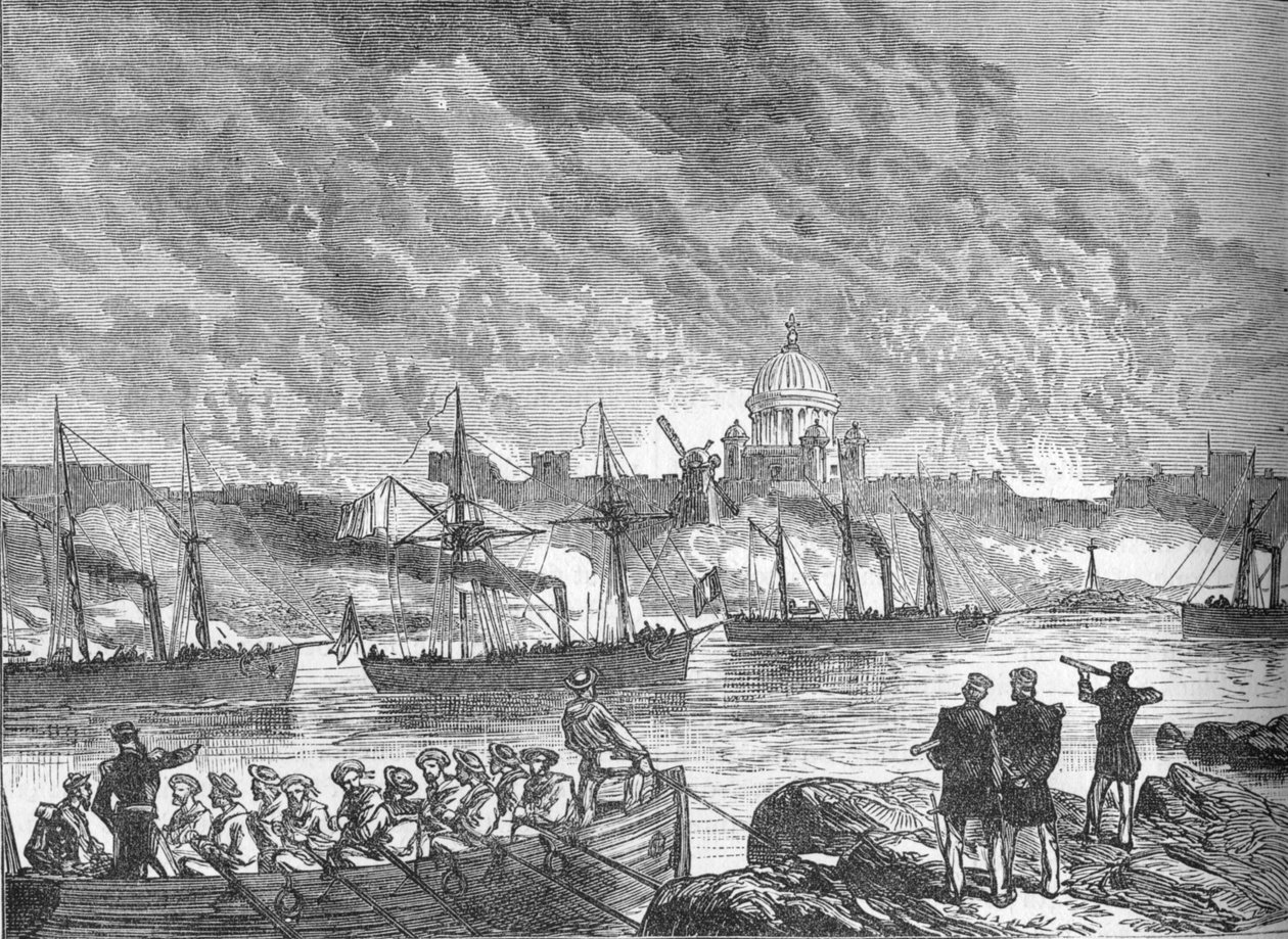 Sweaborg bombázása, 1880 alkotó: Unbekannt