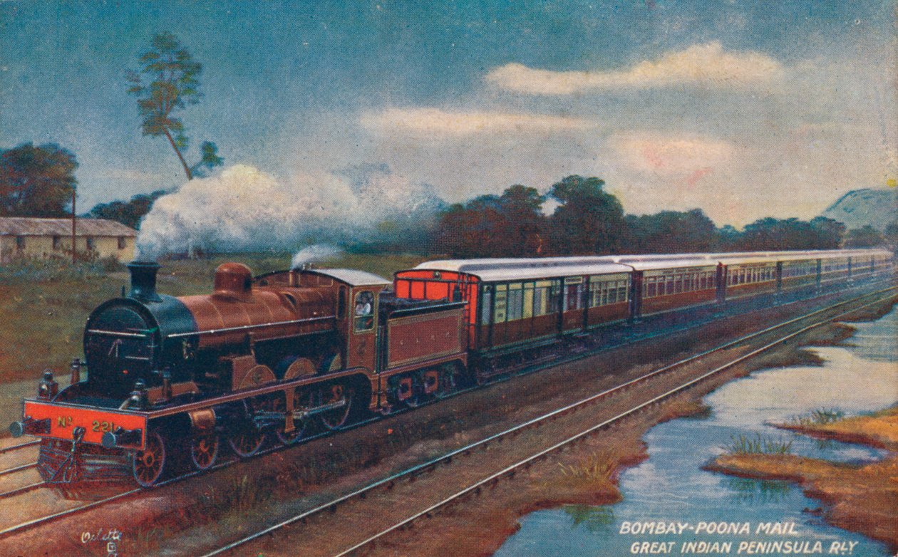 Bombay-Poona Mail, Great Indian Peninsula Railway, c1900 alkotó: Unbekannt
