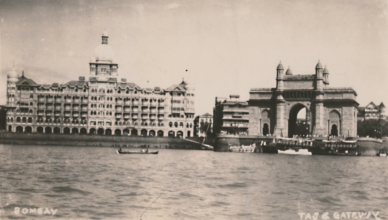 Bombay – Taj & Gateway, 1930. alkotó: Unbekannt