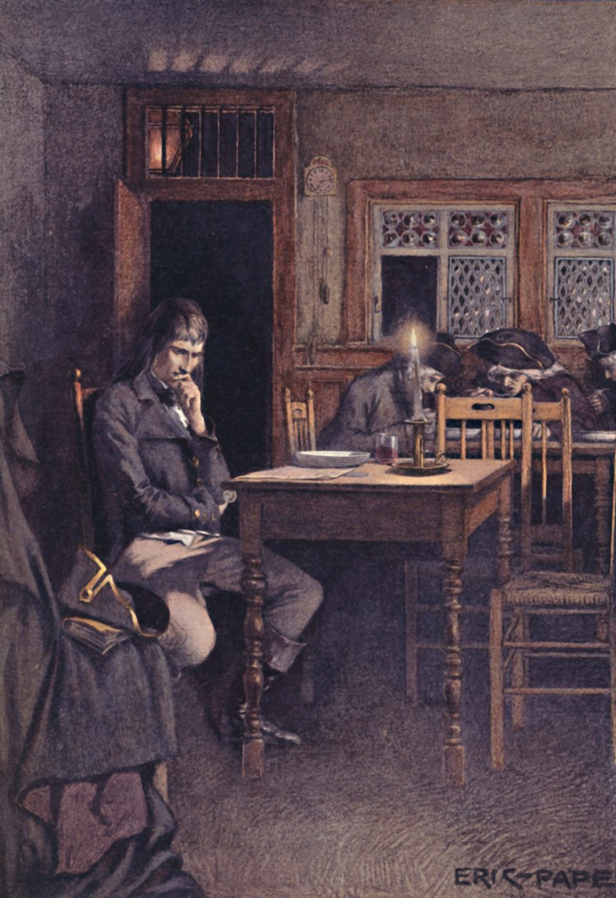 Bonaparte 1792-ben, mint egy párizsi Six-Sous étterem vendége, 1896 alkotó: Unbekannt