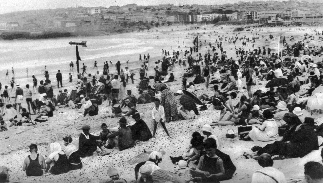 Bondi Beach, Sydney, Új-Dél-Wales, Ausztrália, 1924 alkotó: Unbekannt