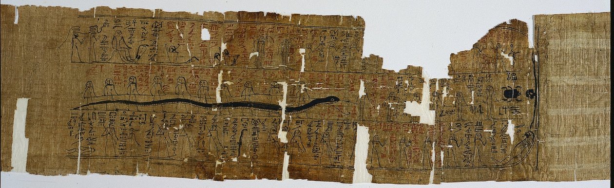 Amduat könyve, talán Bakenmut, a tizedik és tizenkettedik óra elemeivel, ie 1000-900. alkotó: Unbekannt