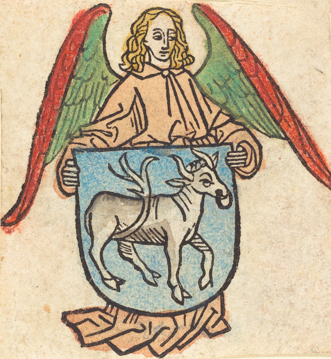 Bibrachi Hilprand Brandenburg könyvtáblája, c. 1475. alkotó: Unbekannt