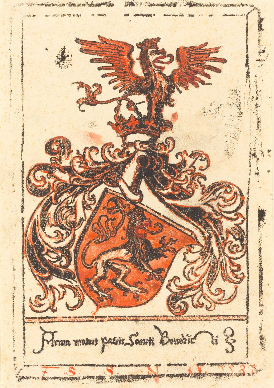 Az Ottobeureni Apátság könyvtáblája, c. 1500. alkotó: Unbekannt