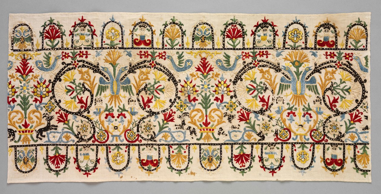 Szoknyaszegélycsík, 1600-1700-as évek. alkotó: Unbekannt