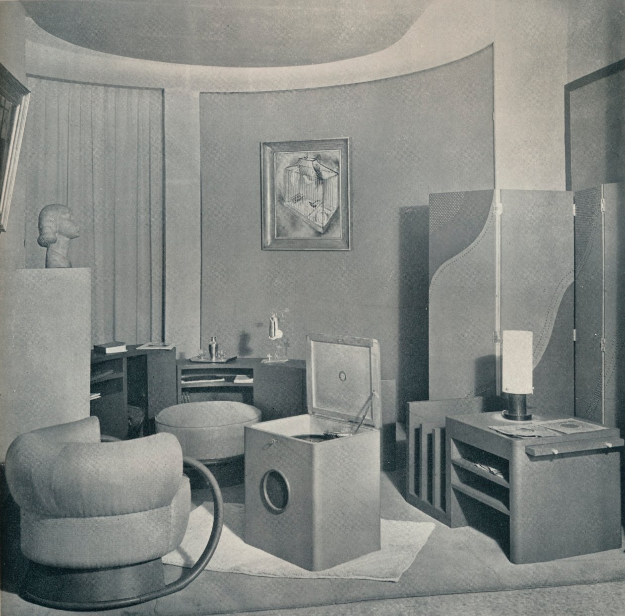 Budoár a Salon des Artistes Decorateurs-ből, 1929, DIM, c1930. alkotó: Unbekannt