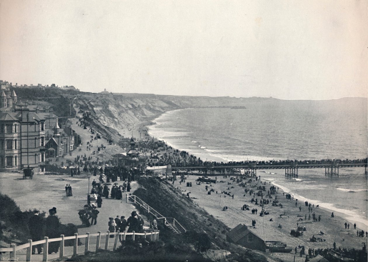 Bournemouth – Kilátás a nyugati szikláról, 1895 alkotó: Unbekannt