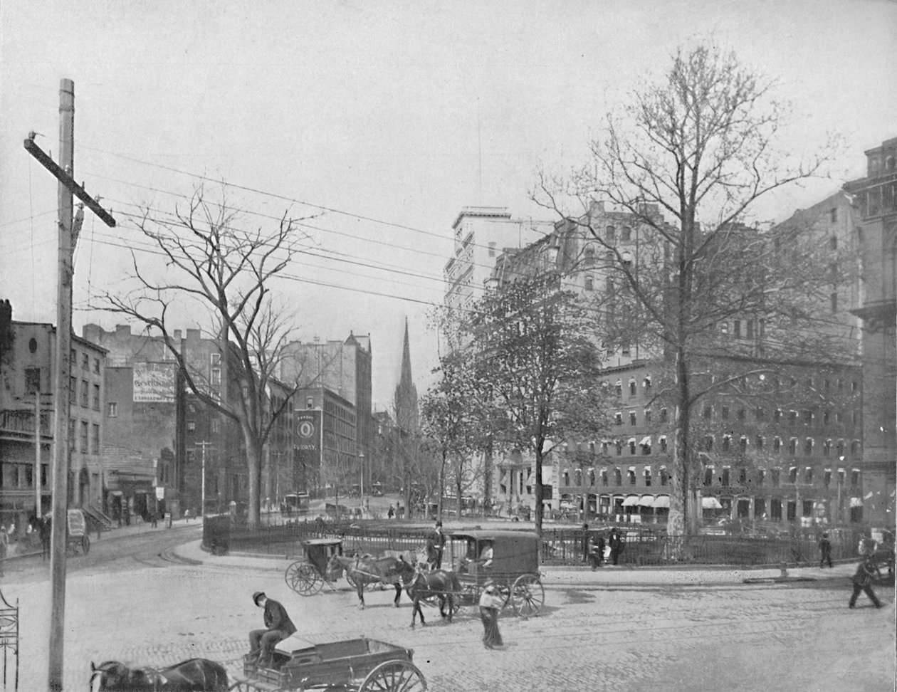Bowling Green, New York, 1897. alkotó: Unbekannt
