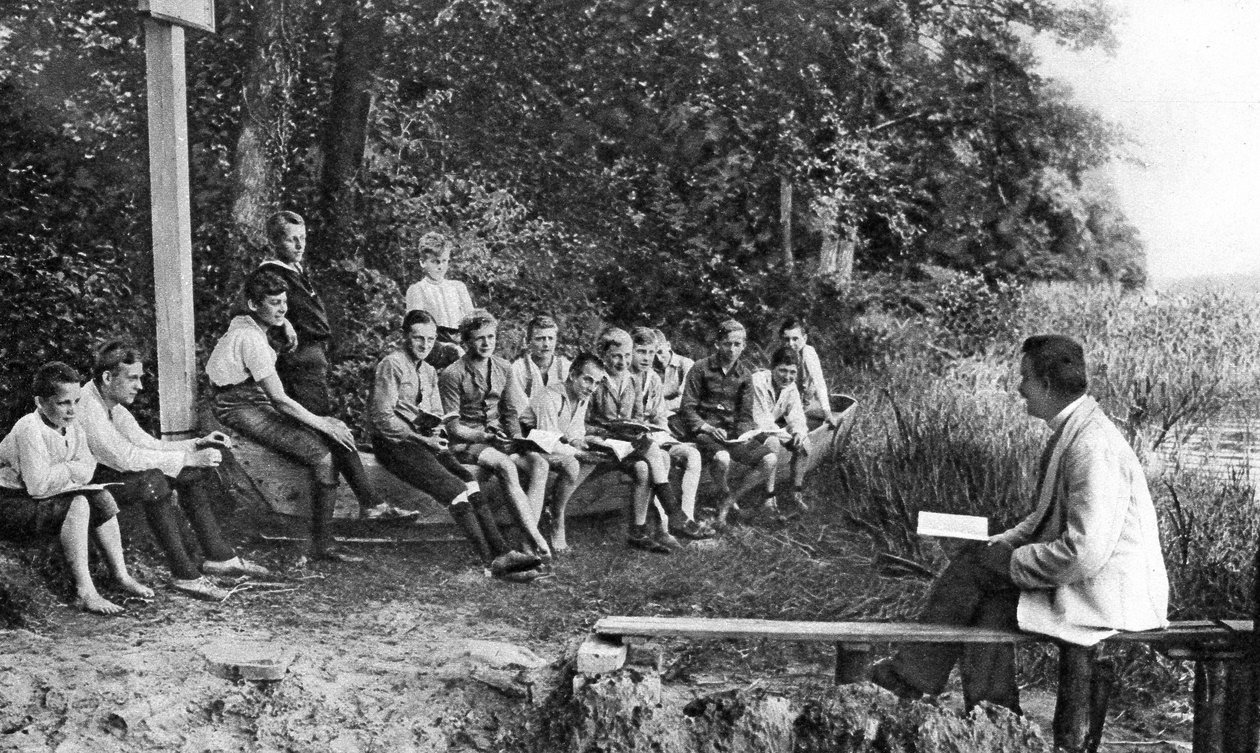 Természetet tanuló fiúk, Németország, 1922 alkotó: Unbekannt