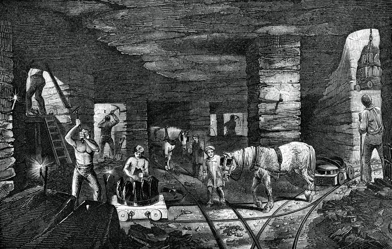 Bradley szénbánya, Bilston közelében, 1886 alkotó: Unbekannt