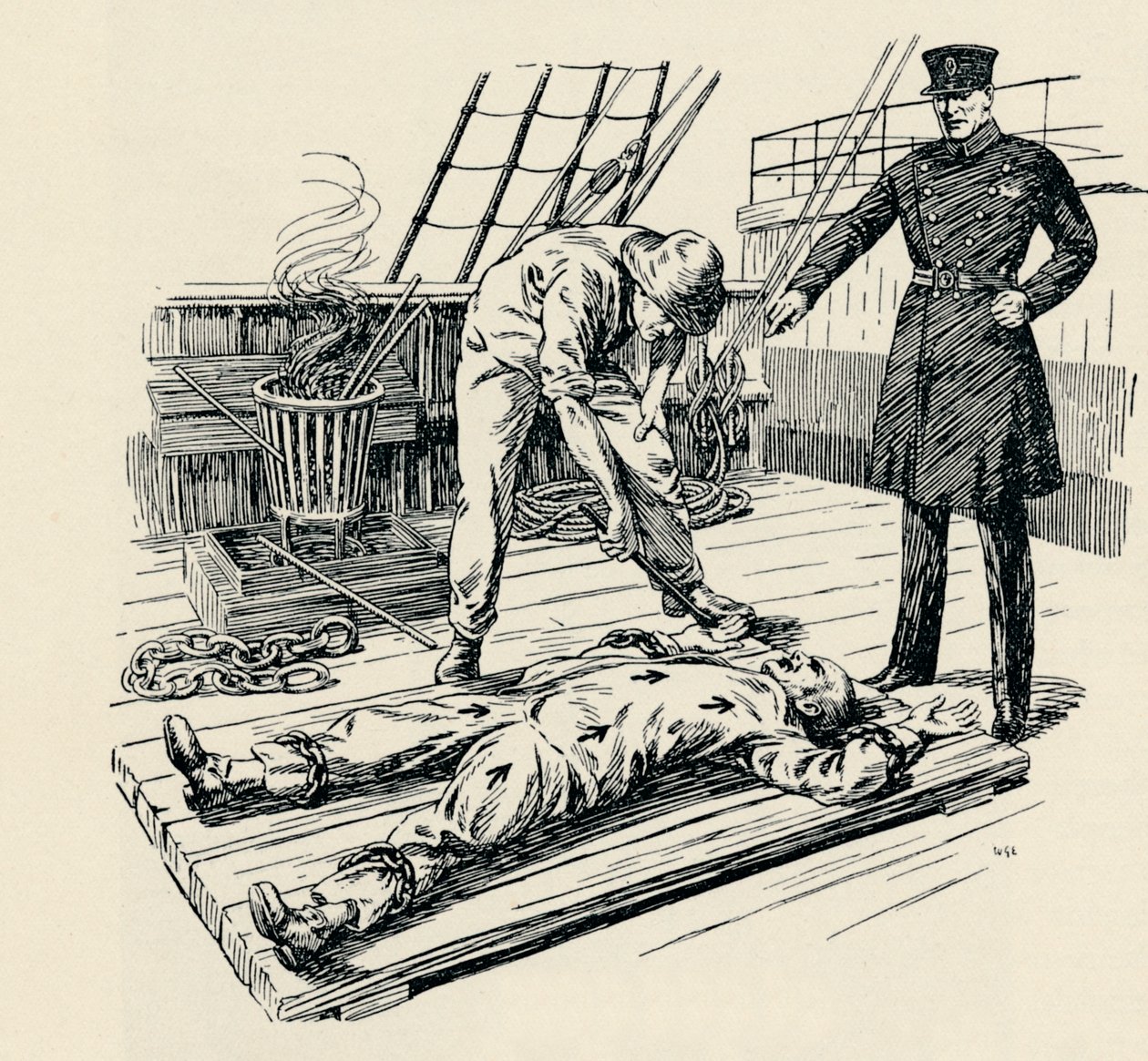 Egy elítélt branding, 1829, 1934 alkotó: Unbekannt