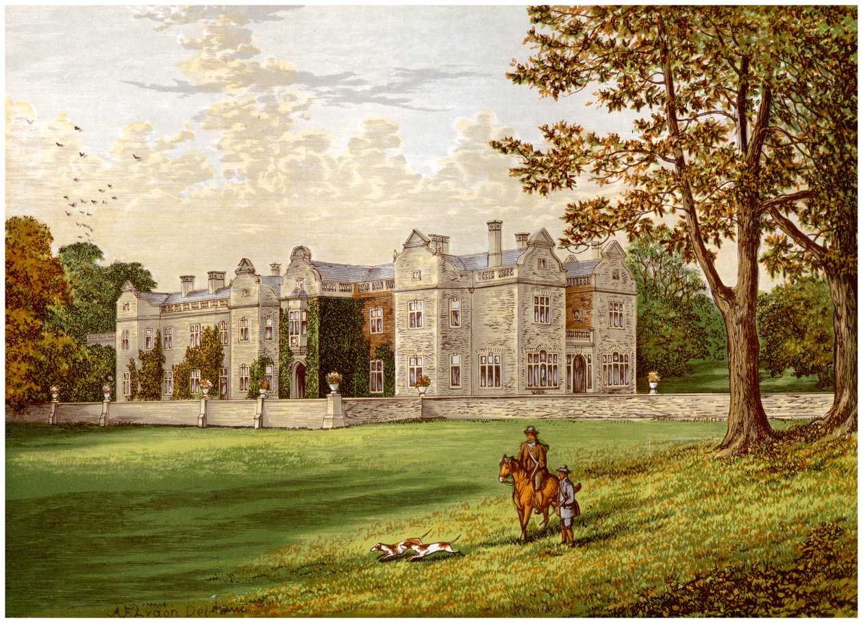 Brantingham Thorpe, Yorkshire, a Sykes család otthona, 1880 alkotó: Unbekannt