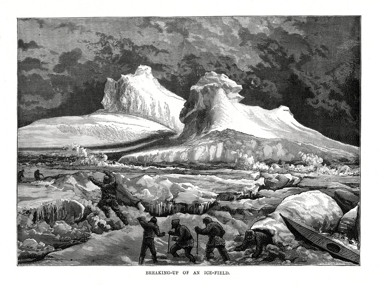 Egy jégmező felbomlása, 1877 alkotó: Unbekannt