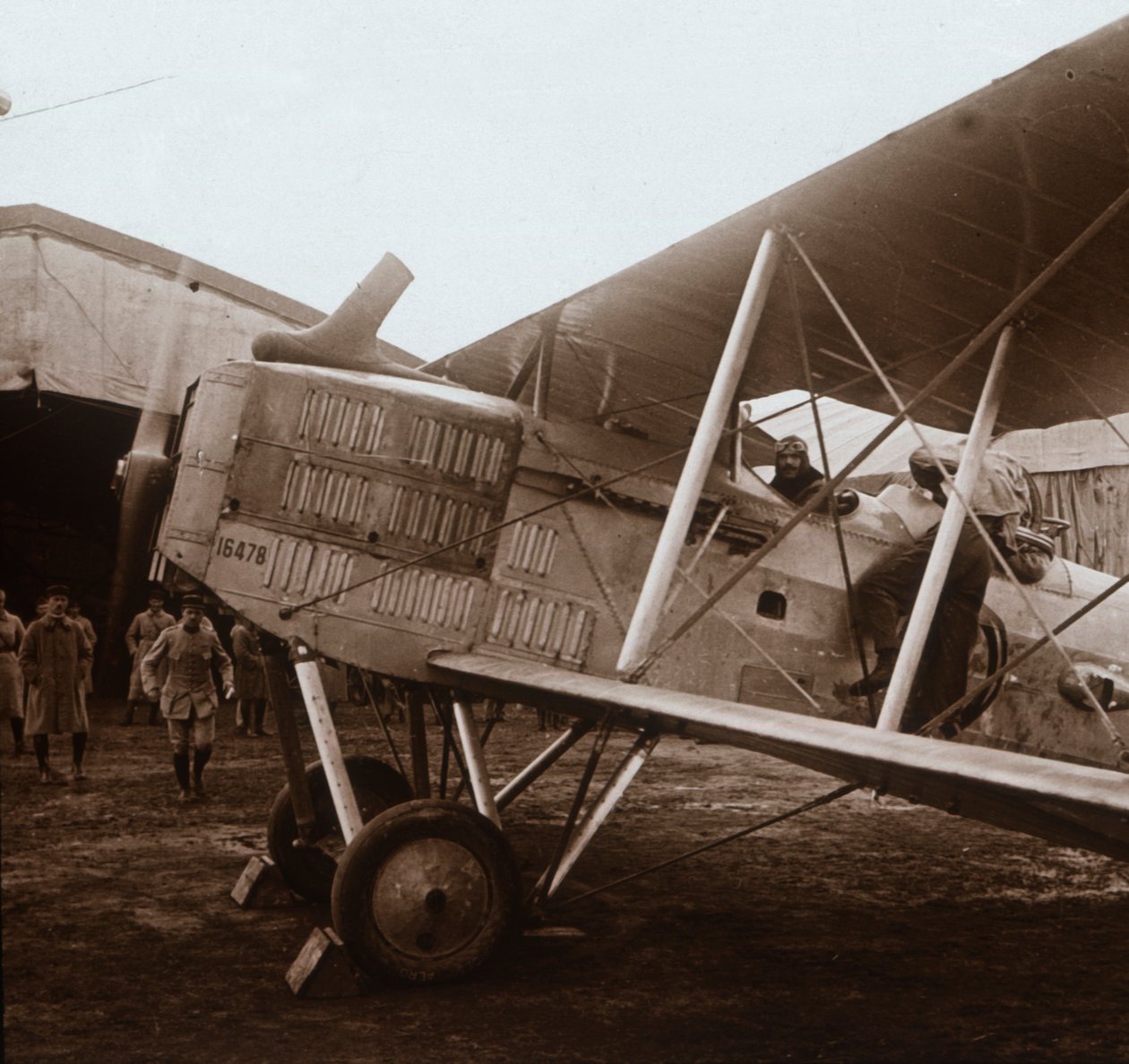 Felszállni készülő Breguet kétfedelű, c1914-c1918 alkotó: Unbekannt