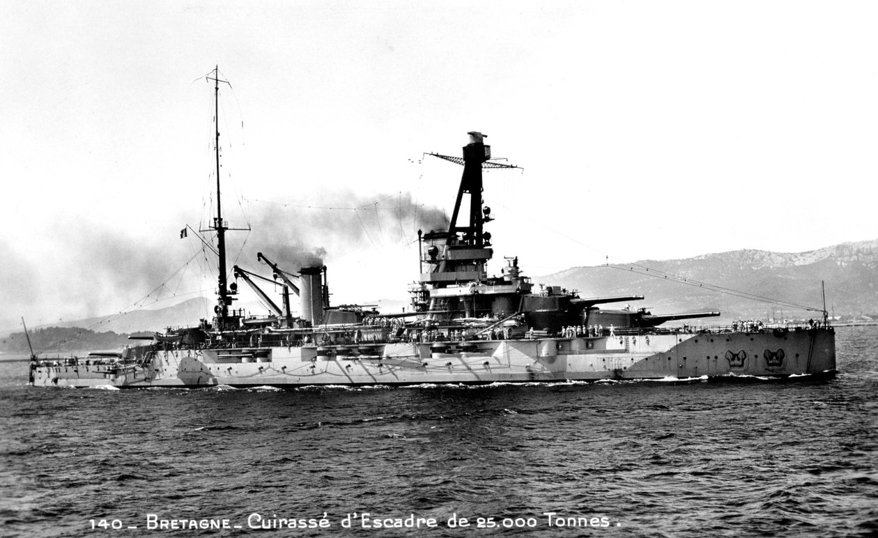 Bretagne francia dreadnought 25 000 tonnás, 1915-1940 alkotó: Unbekannt