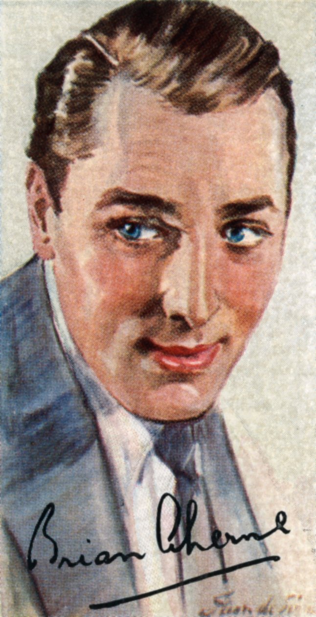 Brian Aherne, 1902-1986, angol filmszínész, aki sikert aratott Hollywoodban, XX. alkotó: Unbekannt