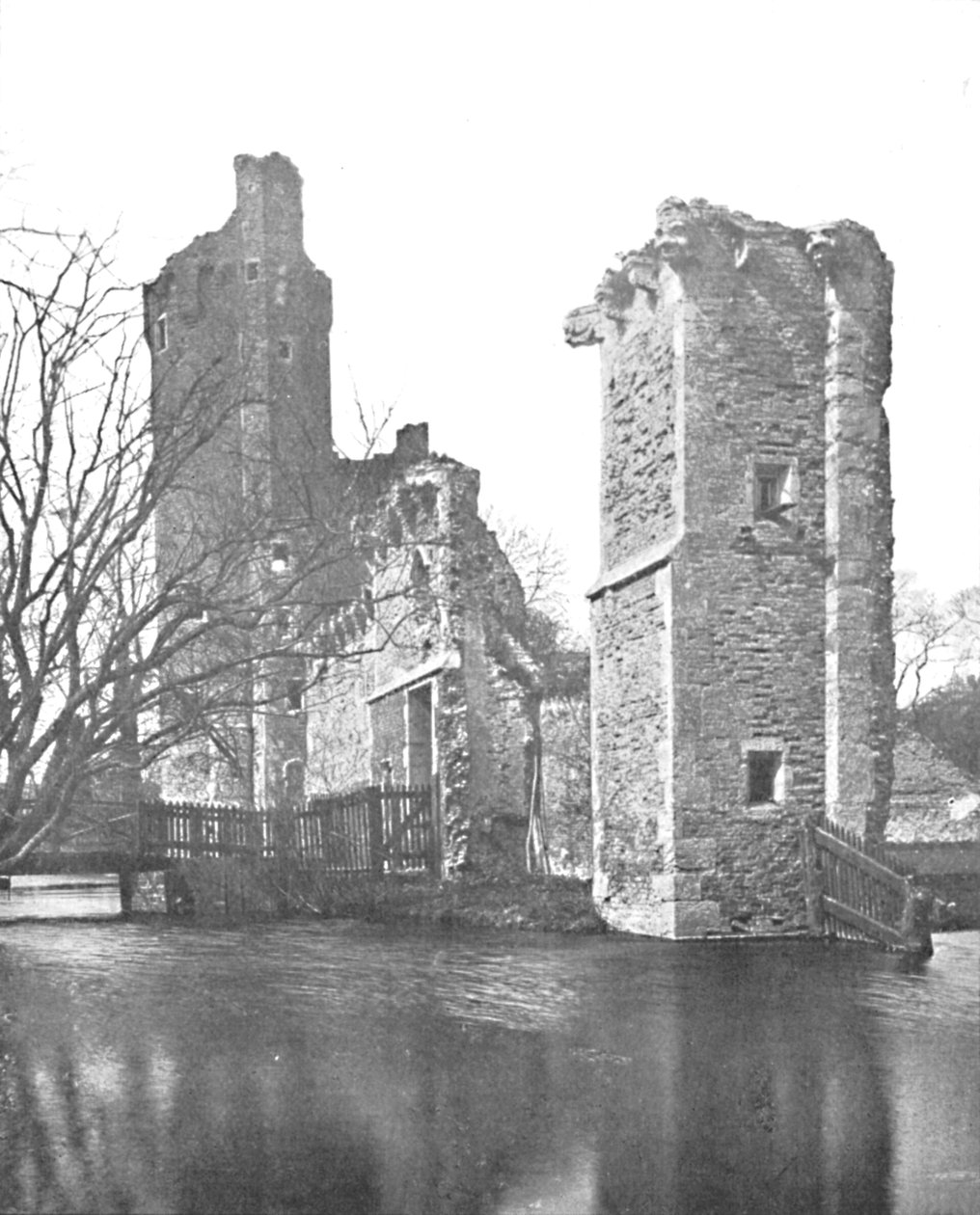 Téglafal a norfolki Caister kastélyban, 1903 alkotó: Unbekannt