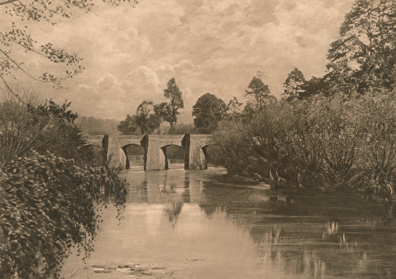 Híd Limpley Stoke-ban az Alsó-Avonon, 1902 alkotó: Unbekannt