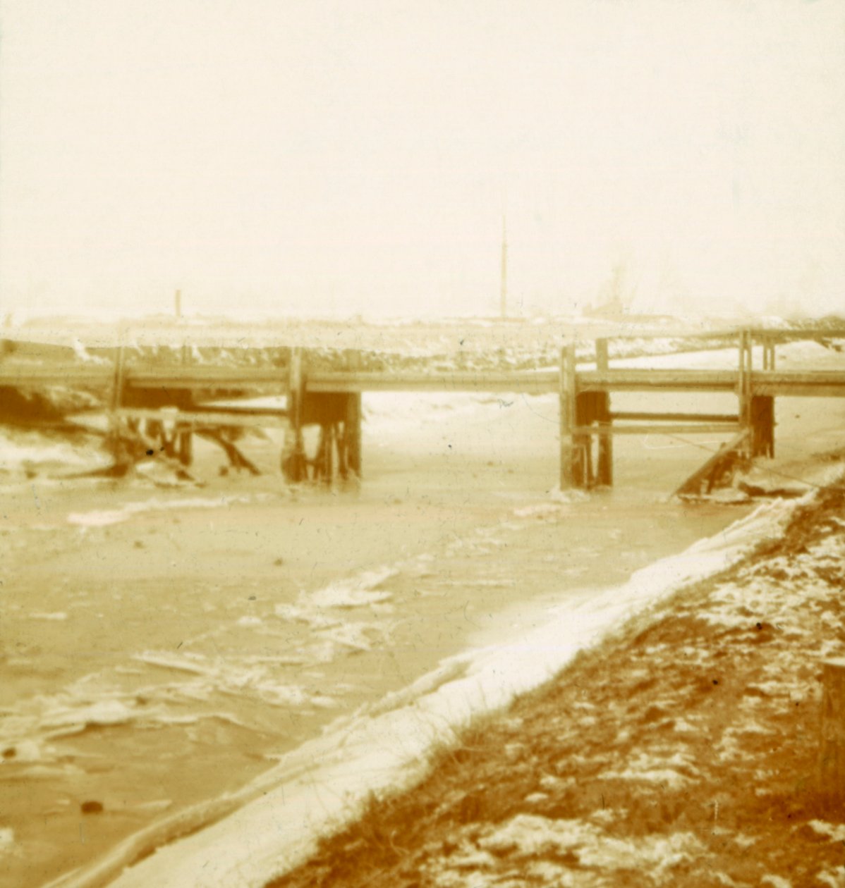 Híd Poperingében, Flandria, Belgium, 1914-c1918 alkotó: Unbekannt