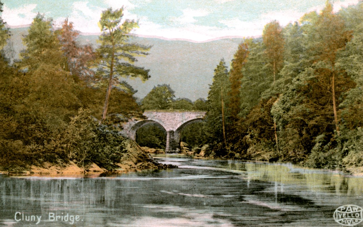 Cluny hídja, Pitlochry közelében, Perthshire, Skócia, XX. század eleje alkotó: Unbekannt
