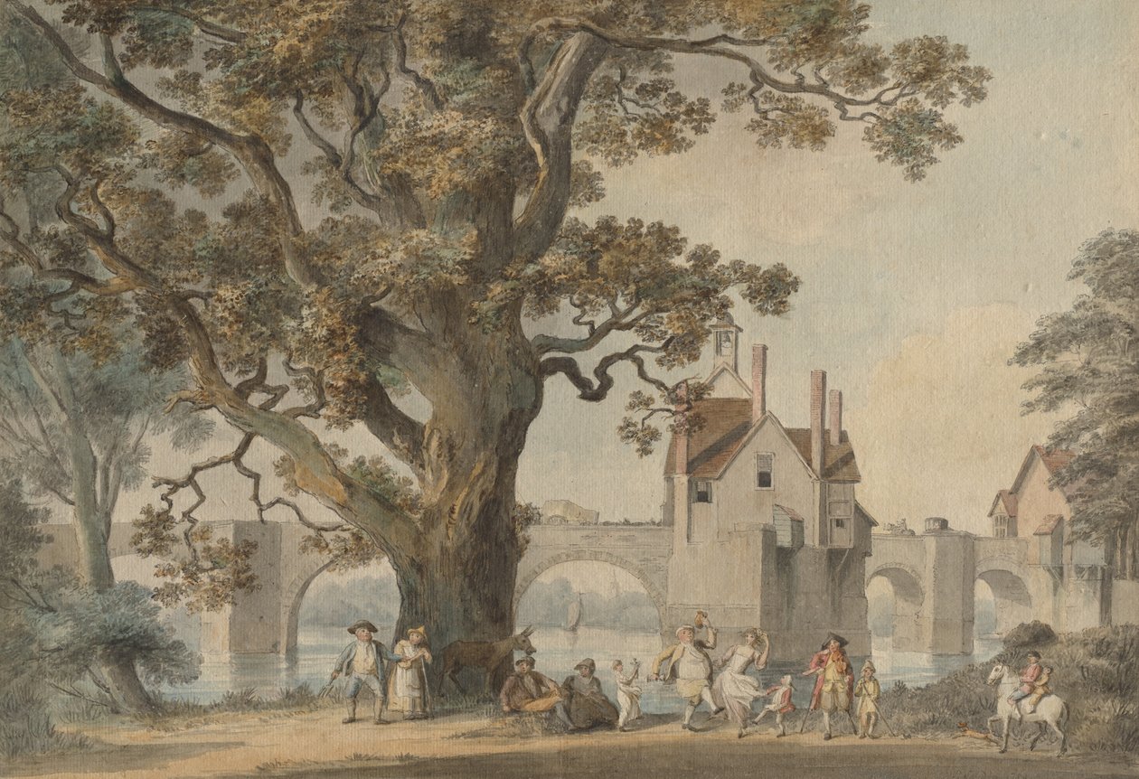 Bridgenorth, Shropshire, kb. 1790. alkotó: Unbekannt