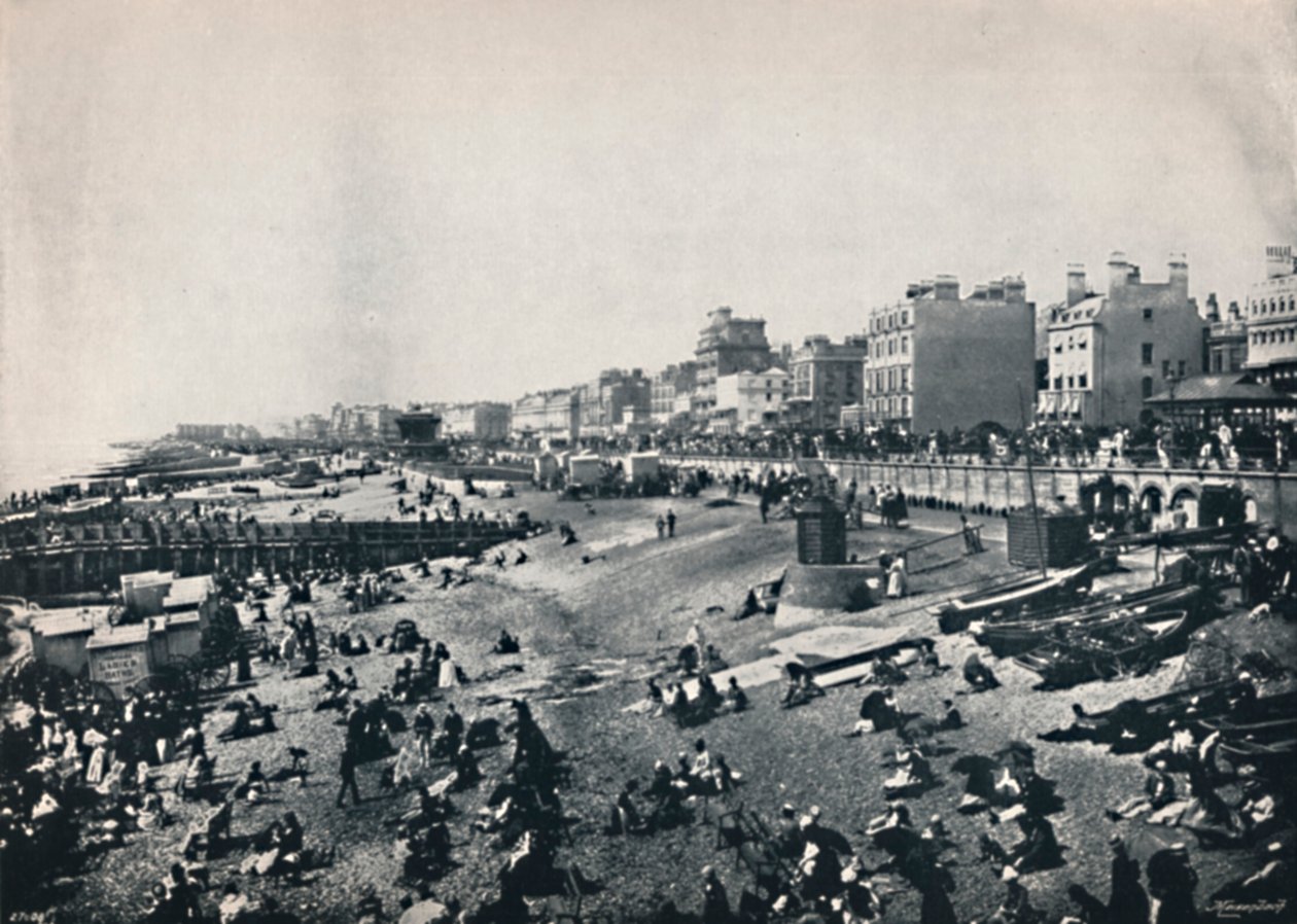 Brighton – A tengerpart hosszú szakasza, 1895 alkotó: Unbekannt