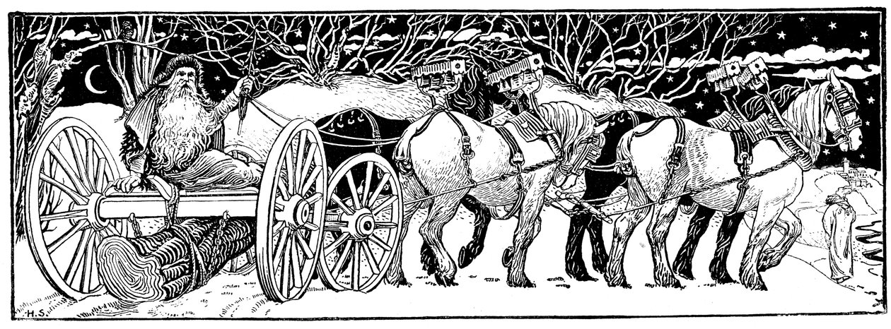 Hazahozzuk a Yule Log-ot, 1883 alkotó: Unbekannt