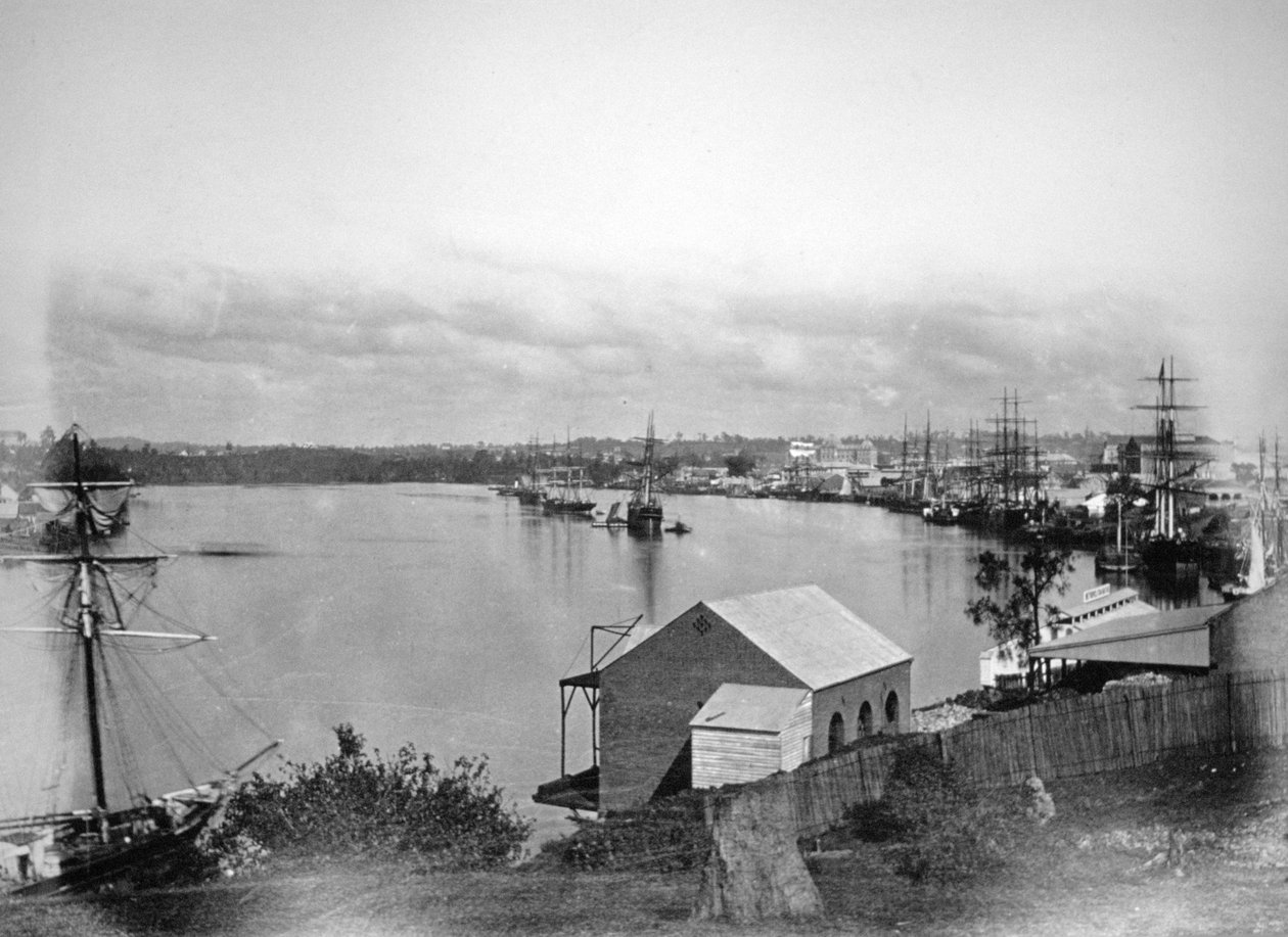 Brisbane folyó, Queensland délkeleti része, Ausztrália, 1870-1880 alkotó: Unbekannt