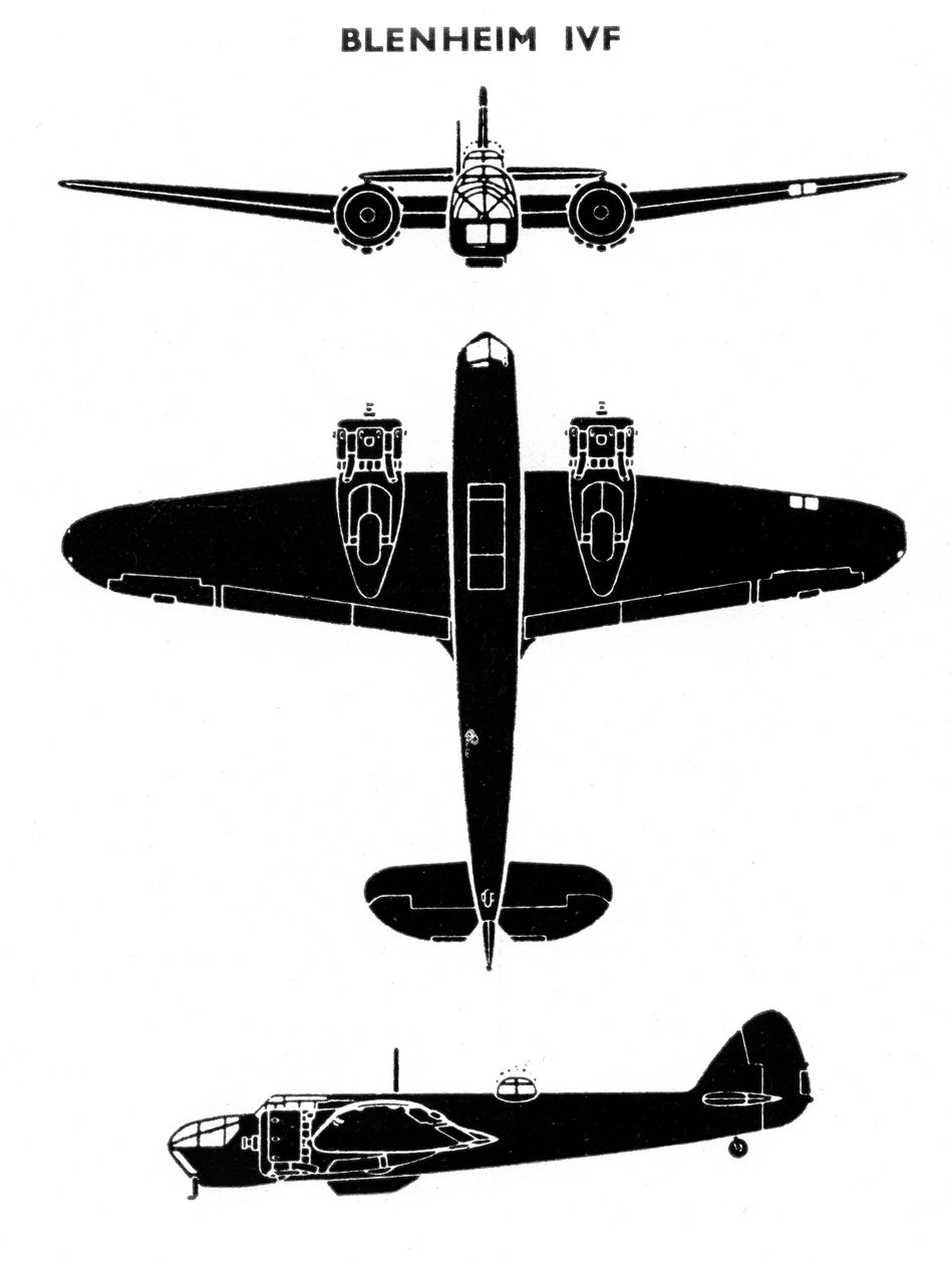 Bristol Blenheim Mk IVF, 1941 alkotó: Unbekannt
