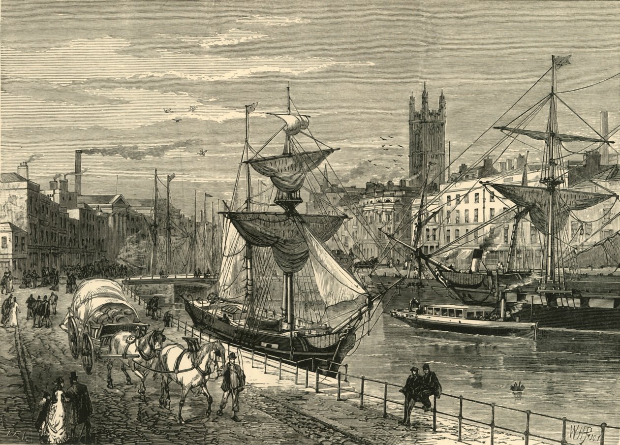 Bristol, a St. Augustines rakpartról, 1898. alkotó: Unbekannt