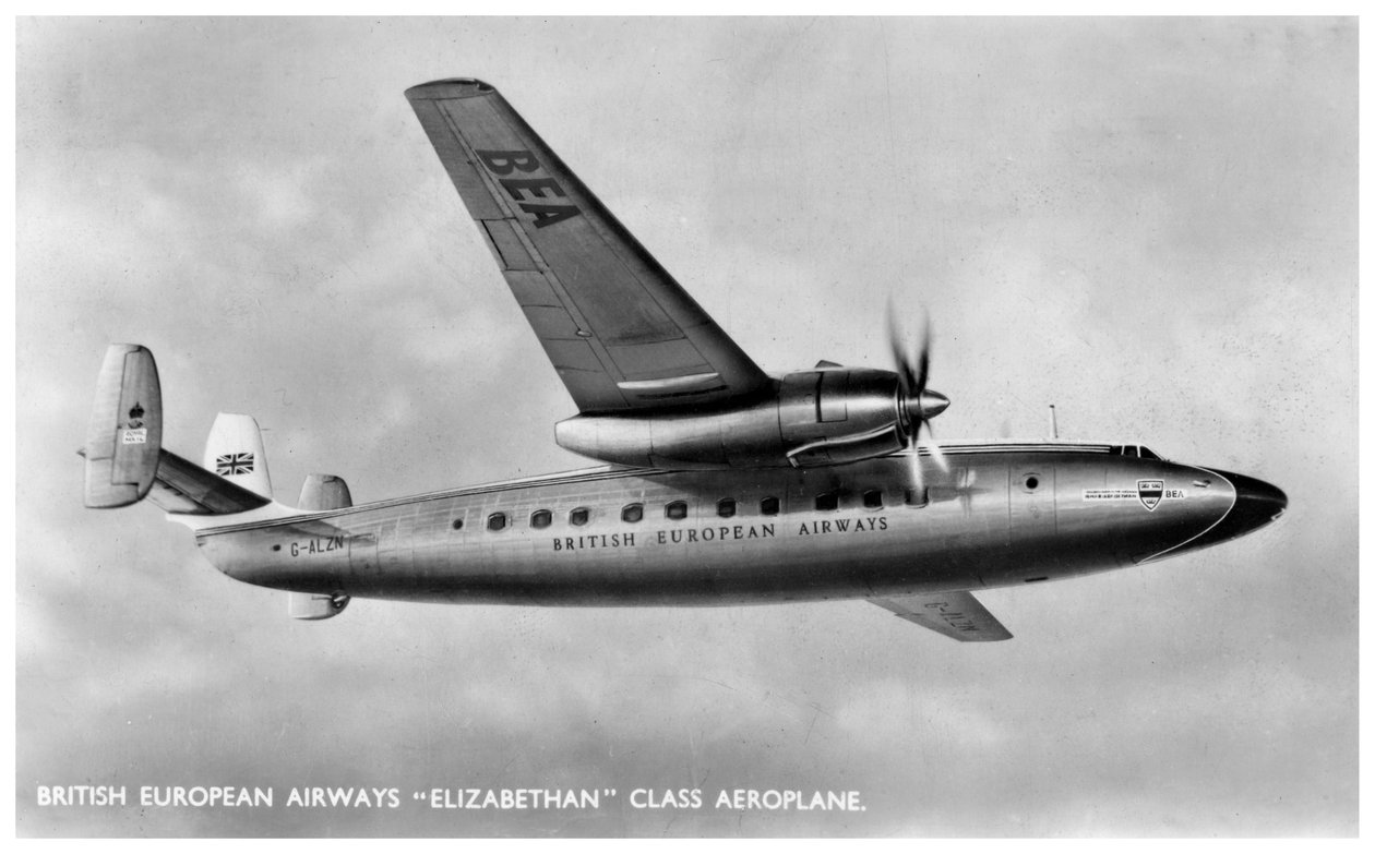 British European Airways Erzsébet-osztályú repülőgép, XX. század alkotó: Unbekannt