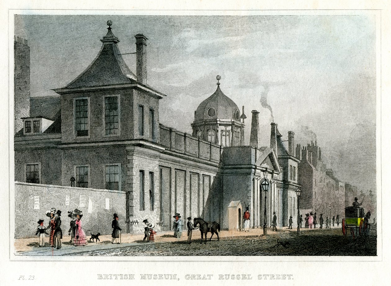 British Museum, Great Russell Street, London, 19. század alkotó: Unbekannt