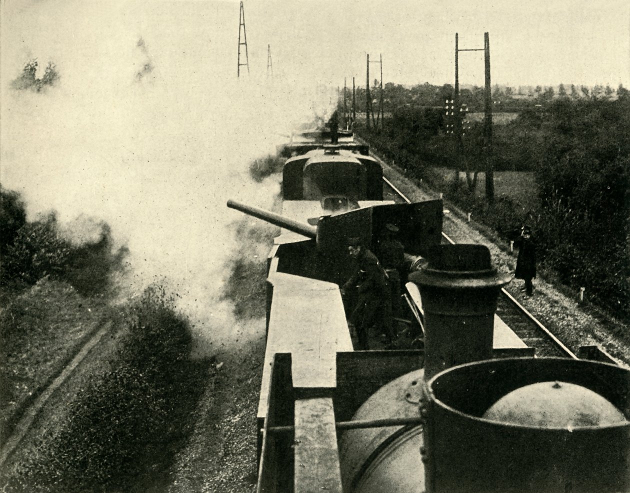A brit haditengerészet páncélvonata, első világháború, 1914, 1920 c. alkotó: Unbekannt