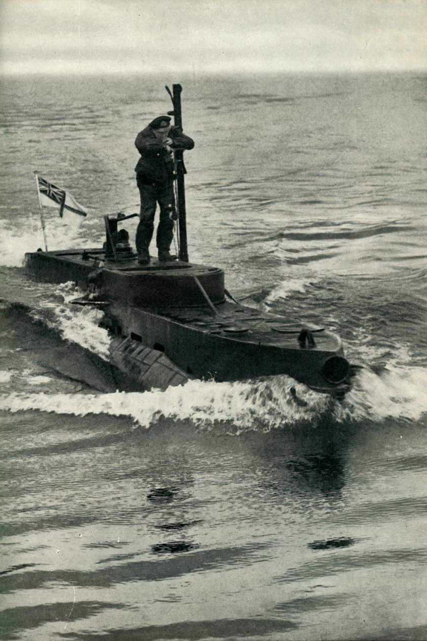 Brit X-Craft törpe tengeralattjáró, második világháború, 1945. alkotó: Unbekannt